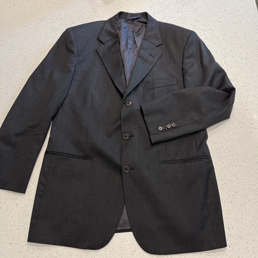 Brooks Brothers Blazer Mens 41R Gray Wool‎ 3 Button Madison Suit Jacket USA
